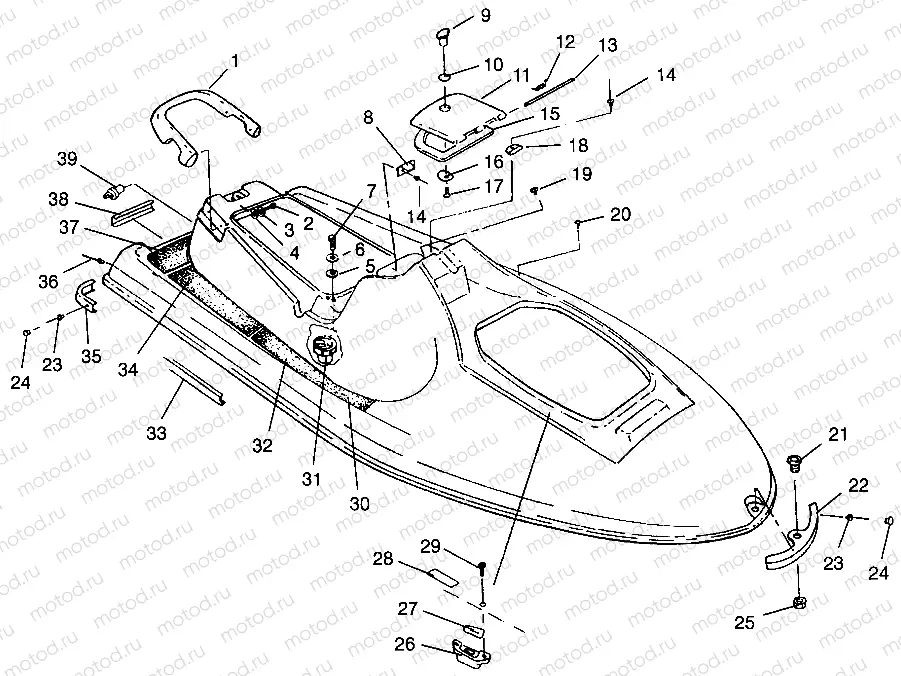 HULL and BODY SLT 700 B964166 and Intl. SLT 700 I964166 (4933923392A005) | HULL and BODY SLT 700 B964166 and Intl. SLT 700 I964166 (4933923392A005)