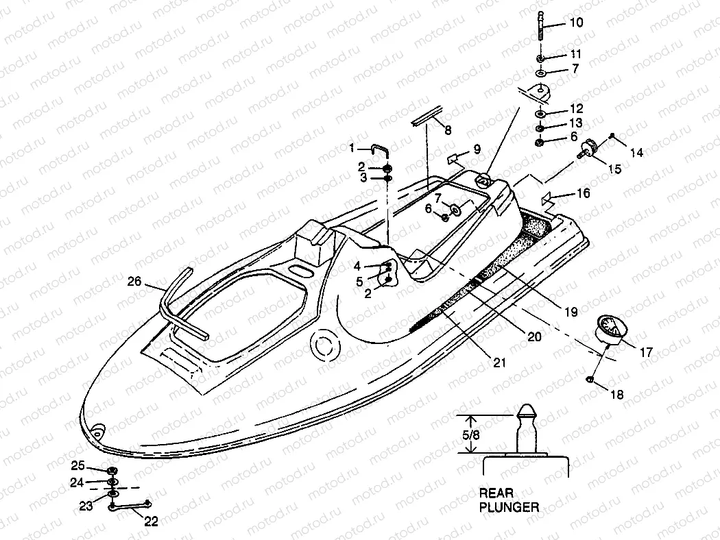 HULL and BODY SLT 700 B974572 (4941124112A006) | HULL and BODY SLT 700 B974572 (4941124112A006)