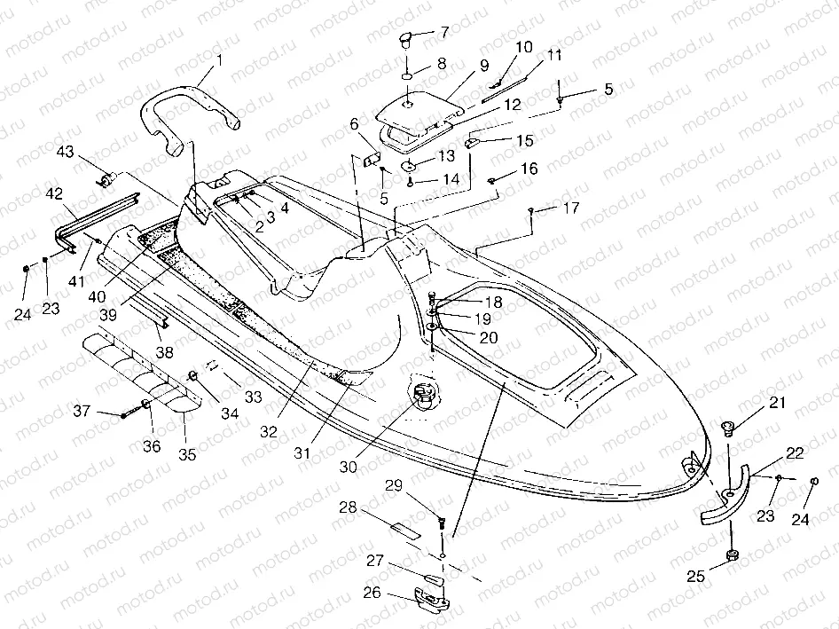 HULL and BODY SLT 780 B964588 and Intl. SLT 780 I964588 (4935683568A005) | HULL and BODY SLT 780 B964588 and Intl. SLT 780 I964588 (4935683568A005)