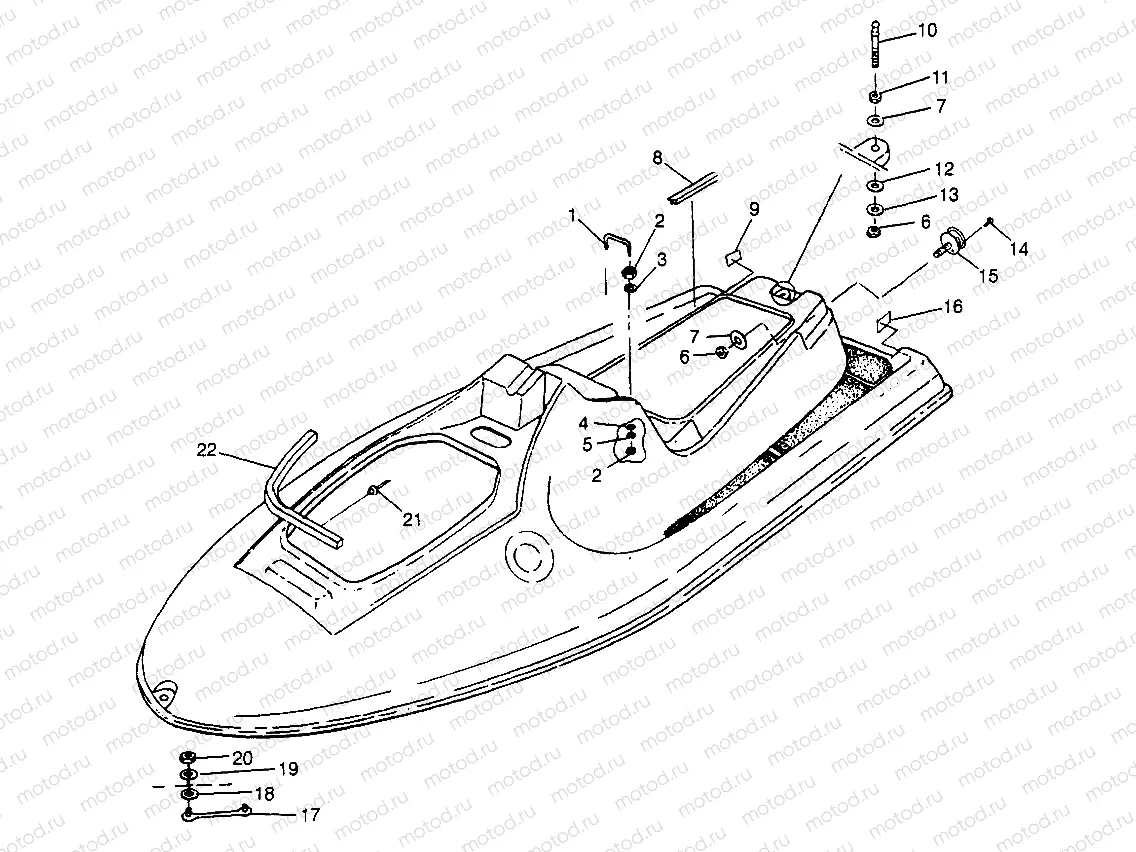 HULL and BODY SLT 780 B974588 (4941174117A006) | HULL and BODY SLT 780 B974588 (4941174117A006)
