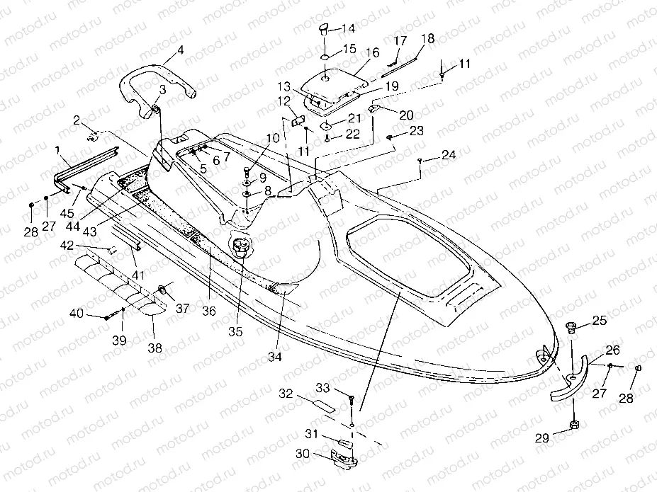 HULL and BODY SLTX B964590 and Intl. SLTX I964590 (4935783578A005) | HULL and BODY SLTX B964590 and Intl. SLTX I964590 (4935783578A005)