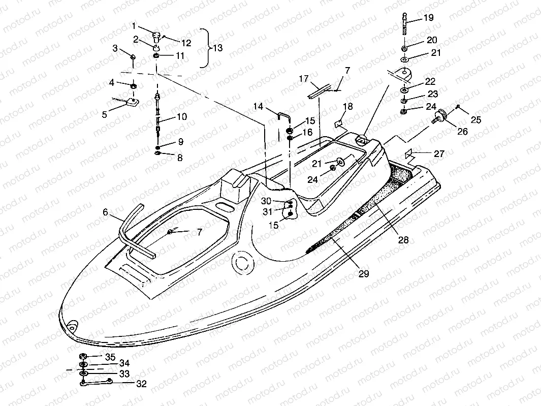 HULL and BODY SLTX B964590 and Intl. SLTX I964590 (4935783578A006) | HULL and BODY SLTX B964590 and Intl. SLTX I964590 (4935783578A006)