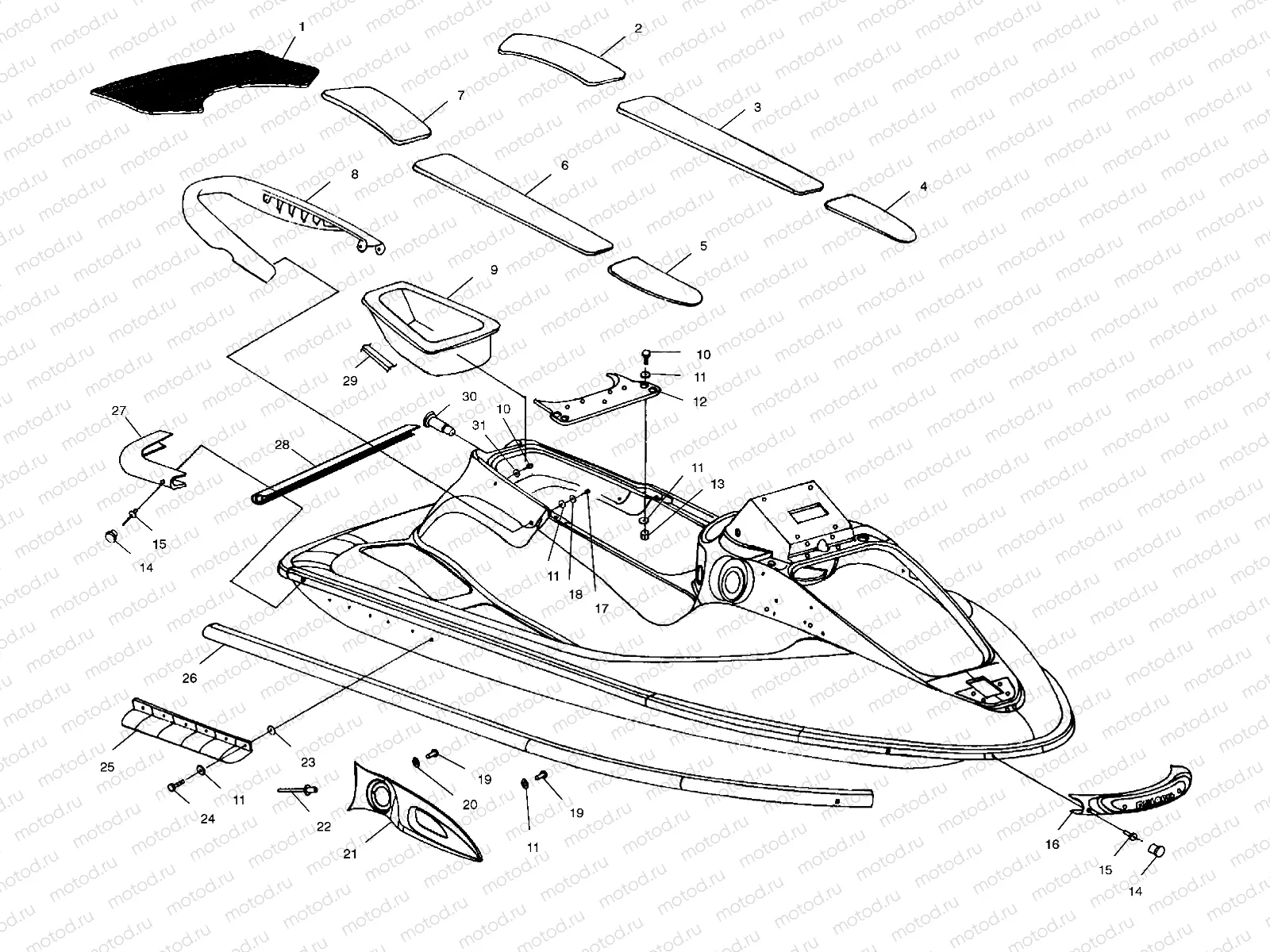 HULL and BODY - W004673D (4955755575A007) | HULL and BODY - W004673D (4955755575A007)
