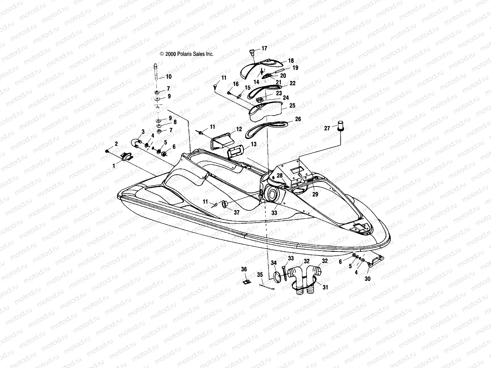 HULL and BODY - W004699D (4955765576A005) | HULL and BODY - W004699D (4955765576A005)