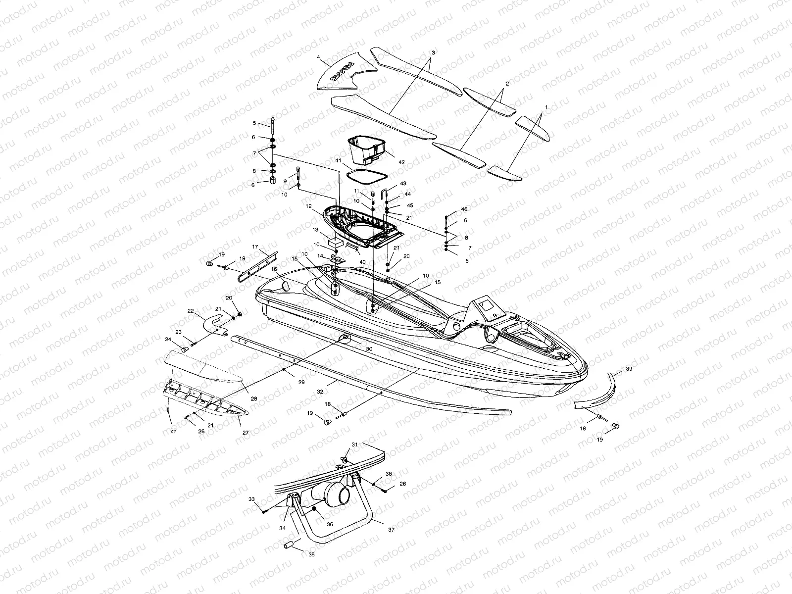 HULL and BODY - W005099D (4955775577A007) | HULL and BODY - W005099D (4955775577A007)