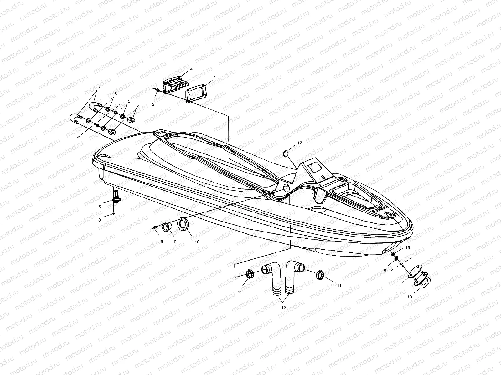 HULL and BODY - W005099D (4955775577A009) | HULL and BODY - W005099D (4955775577A009)