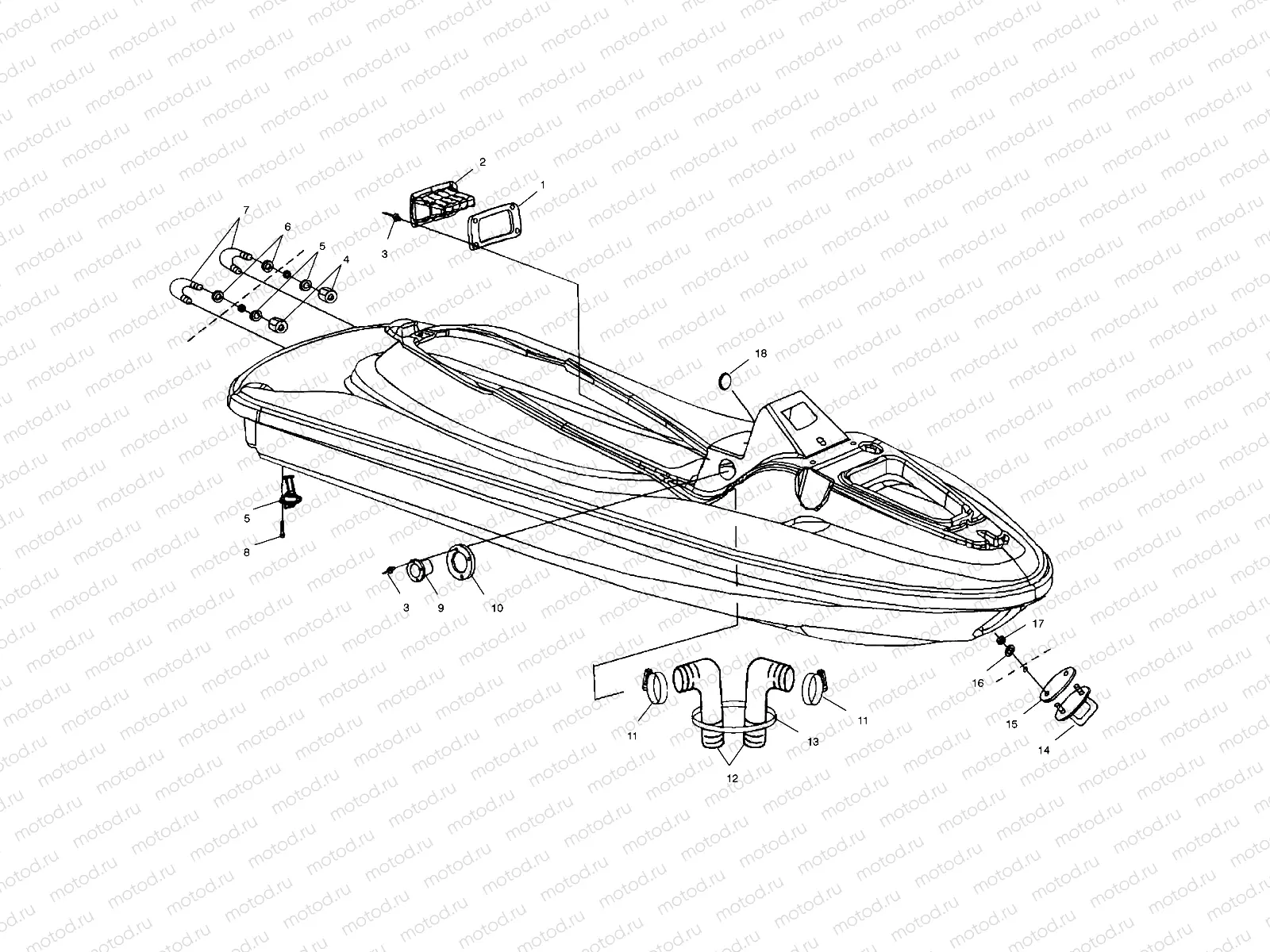 HULL and BODY - W015099D (4964866486A007) | HULL and BODY - W015099D (4964866486A007)