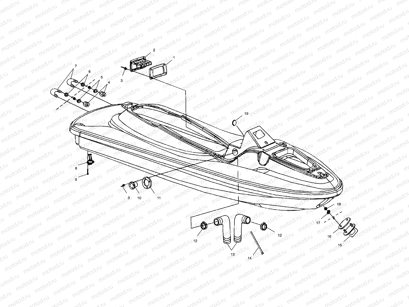 HULL and BODY - W025098D/W025098C/W025098I (4971447144A07) | HULL and BODY - W025098D/W025098C/W025098I (4971447144A07)
