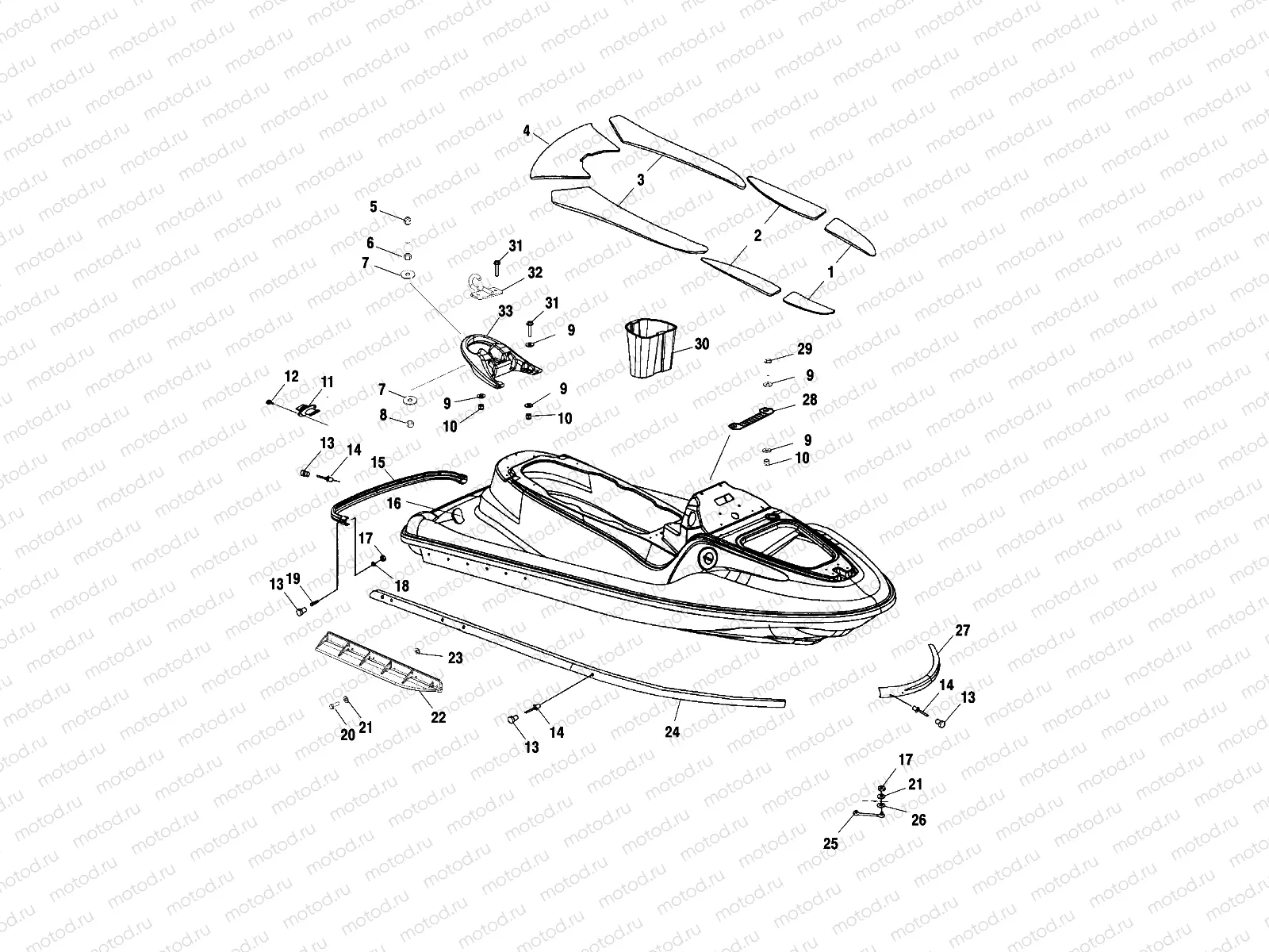 HULL and BODY - W025198C/D/I (4971357135A05) | HULL and BODY - W025198C/D/I (4971357135A05)