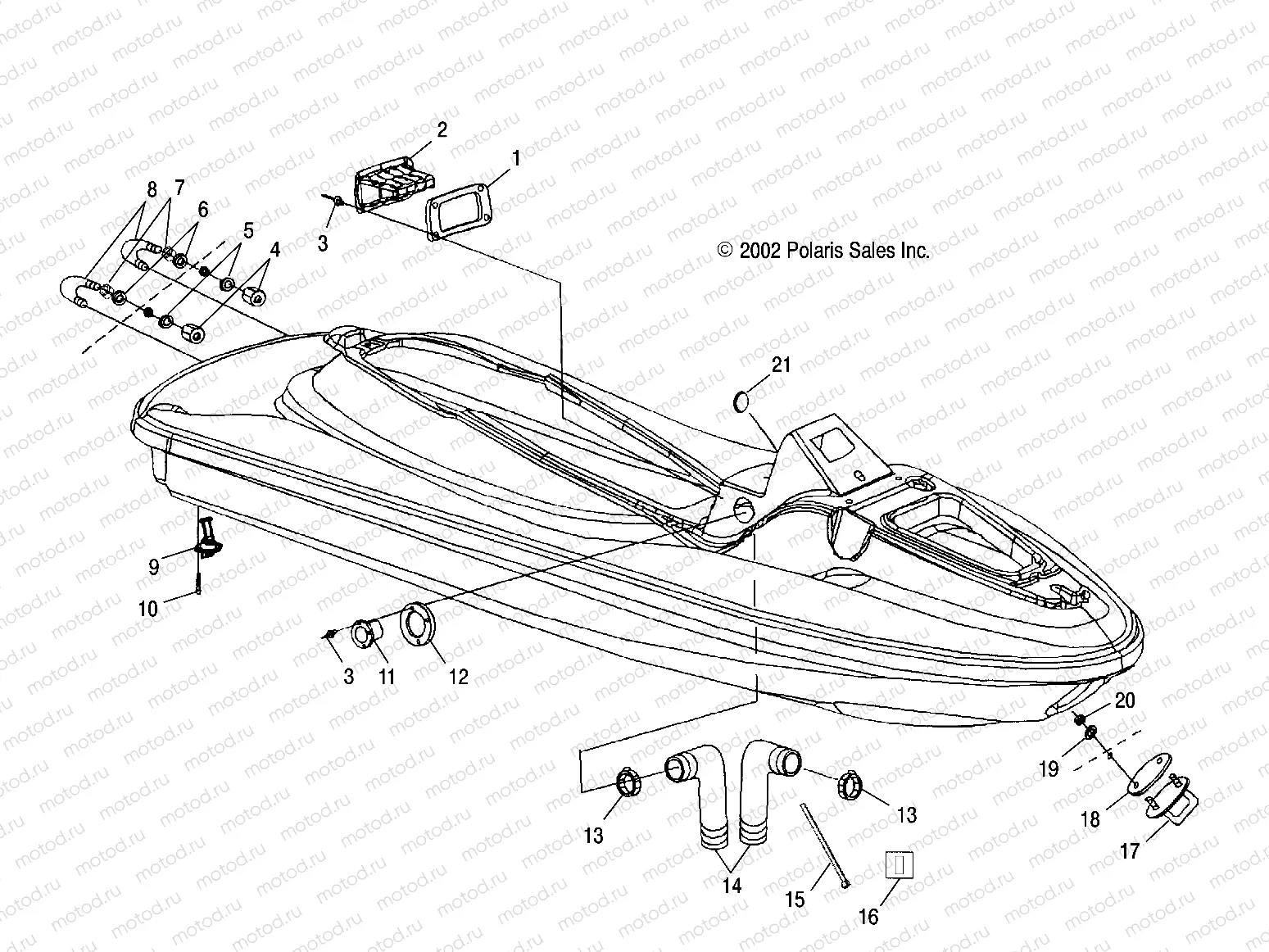 HULL and BODY - W035098CA/W035098IA (4981028102A07) | HULL and BODY - W035098CA/W035098IA (4981028102A07)