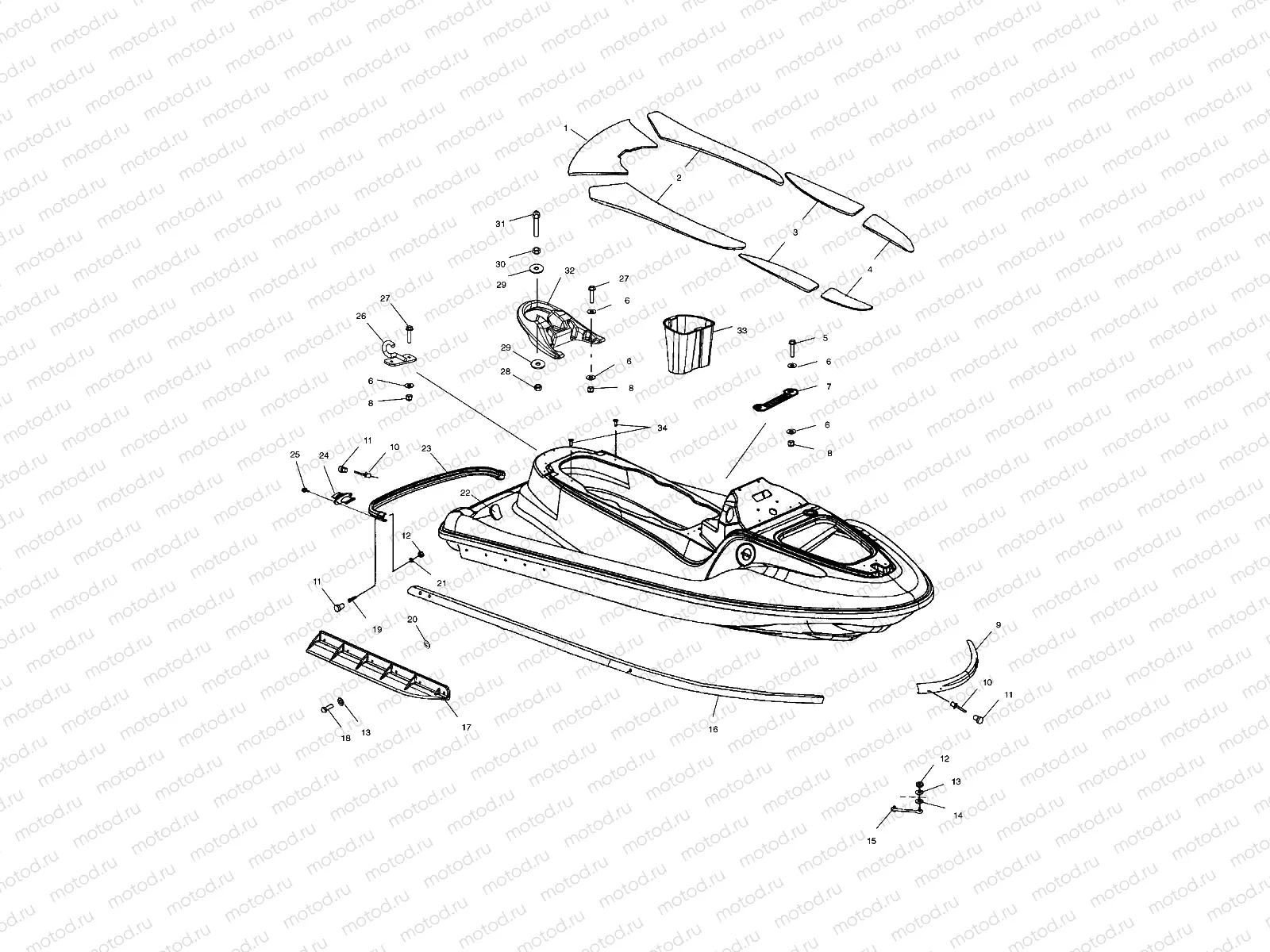 HULL and BODY - W035197DA/W035197IA (4980998099A05) | HULL and BODY - W035197DA/W035197IA (4980998099A05)
