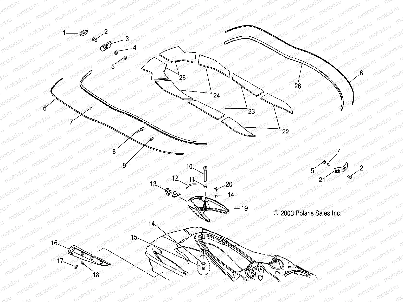 HULL and BODY - W045303CA/IA (4990539053A05) | HULL and BODY - W045303CA/IA (4990539053A05)