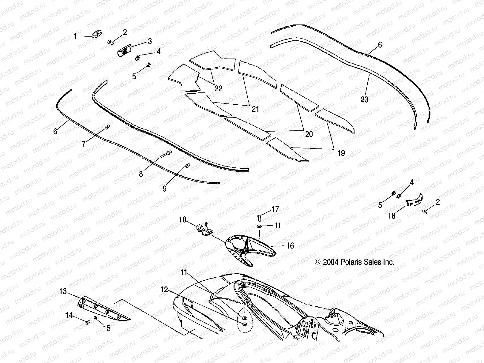 HULL and BODY - W045304CA/IA/CB/IB/CC/IC (4990559055A05) | HULL and BODY - W045304CA/IA/CB/IB/CC/IC (4990559055A05)