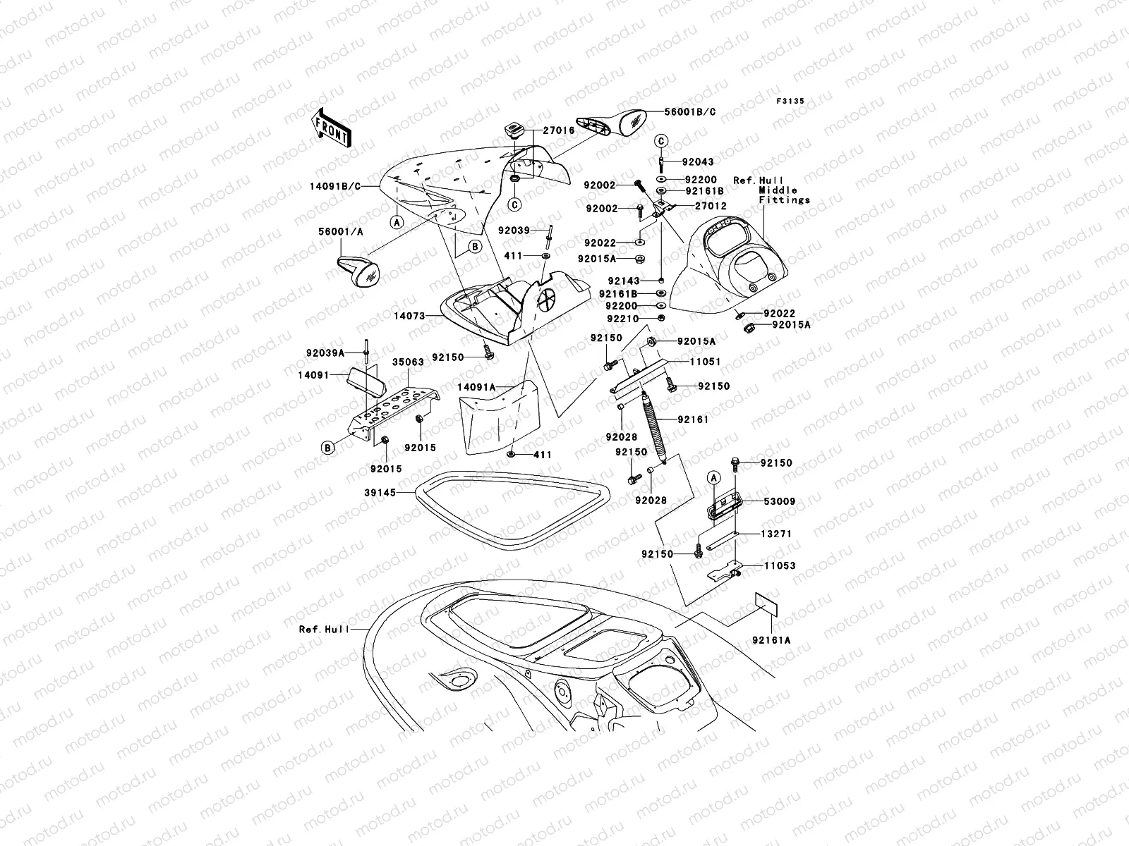 Hull Front Fittings