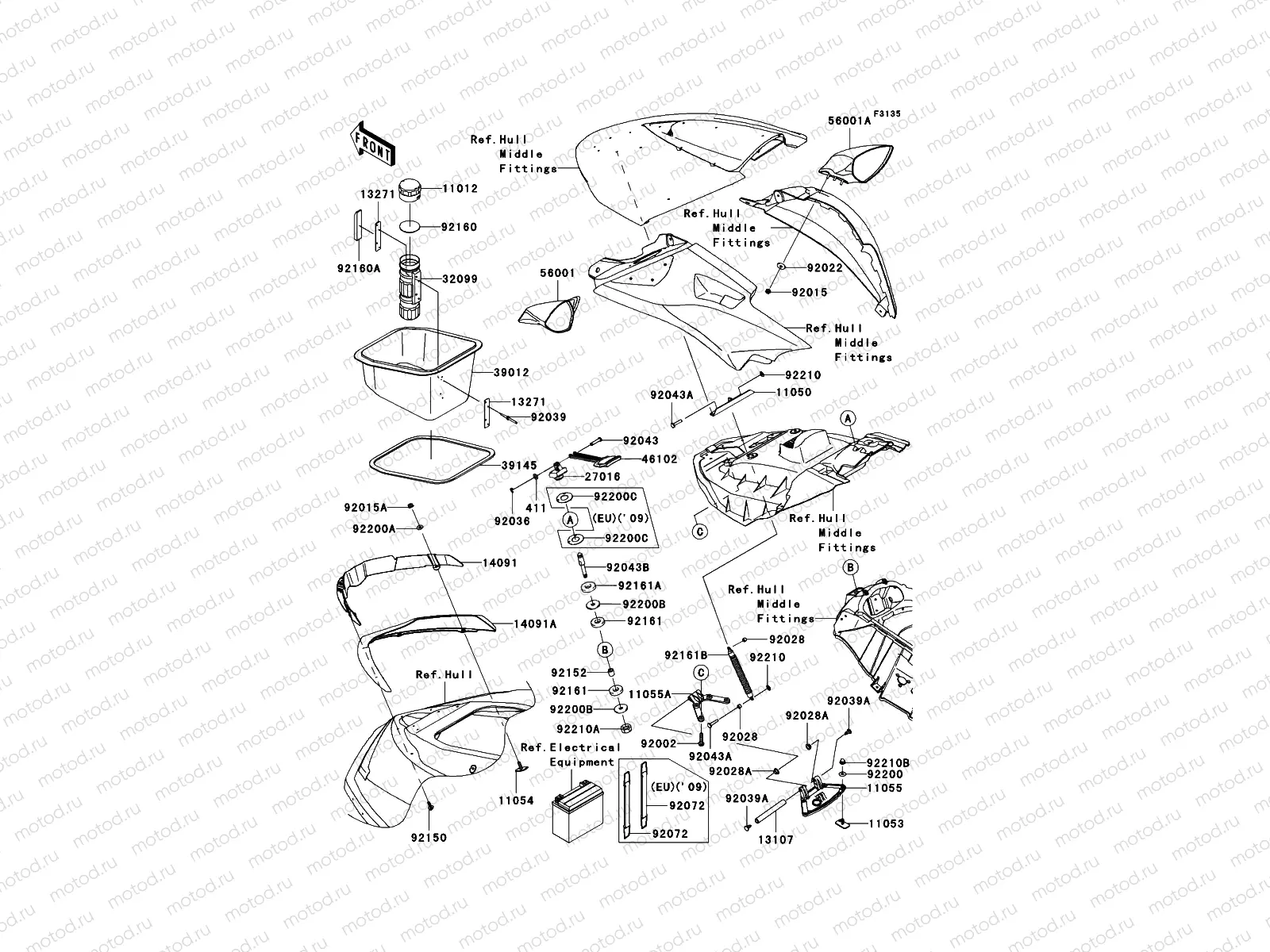 Hull Front Fittings