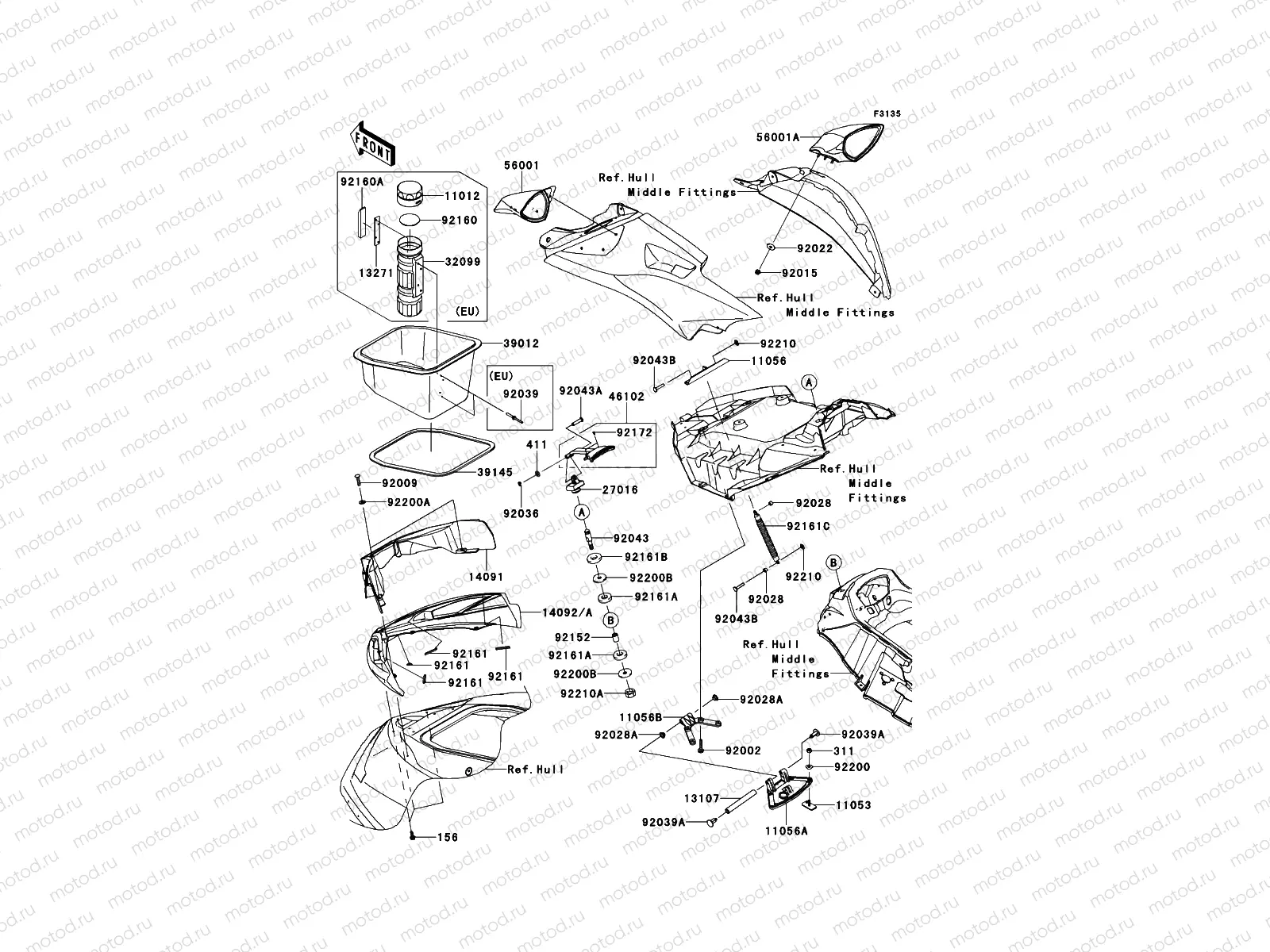 Hull Front Fittings