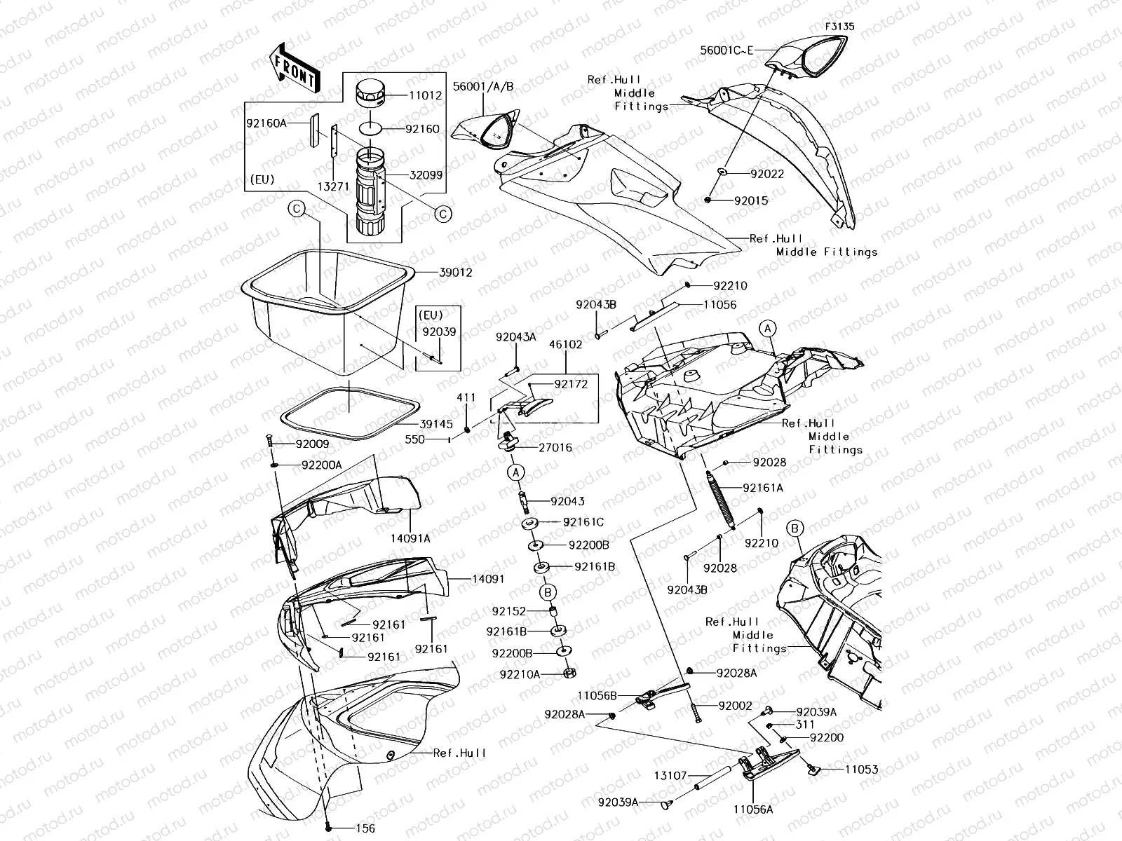 Hull Front Fittings