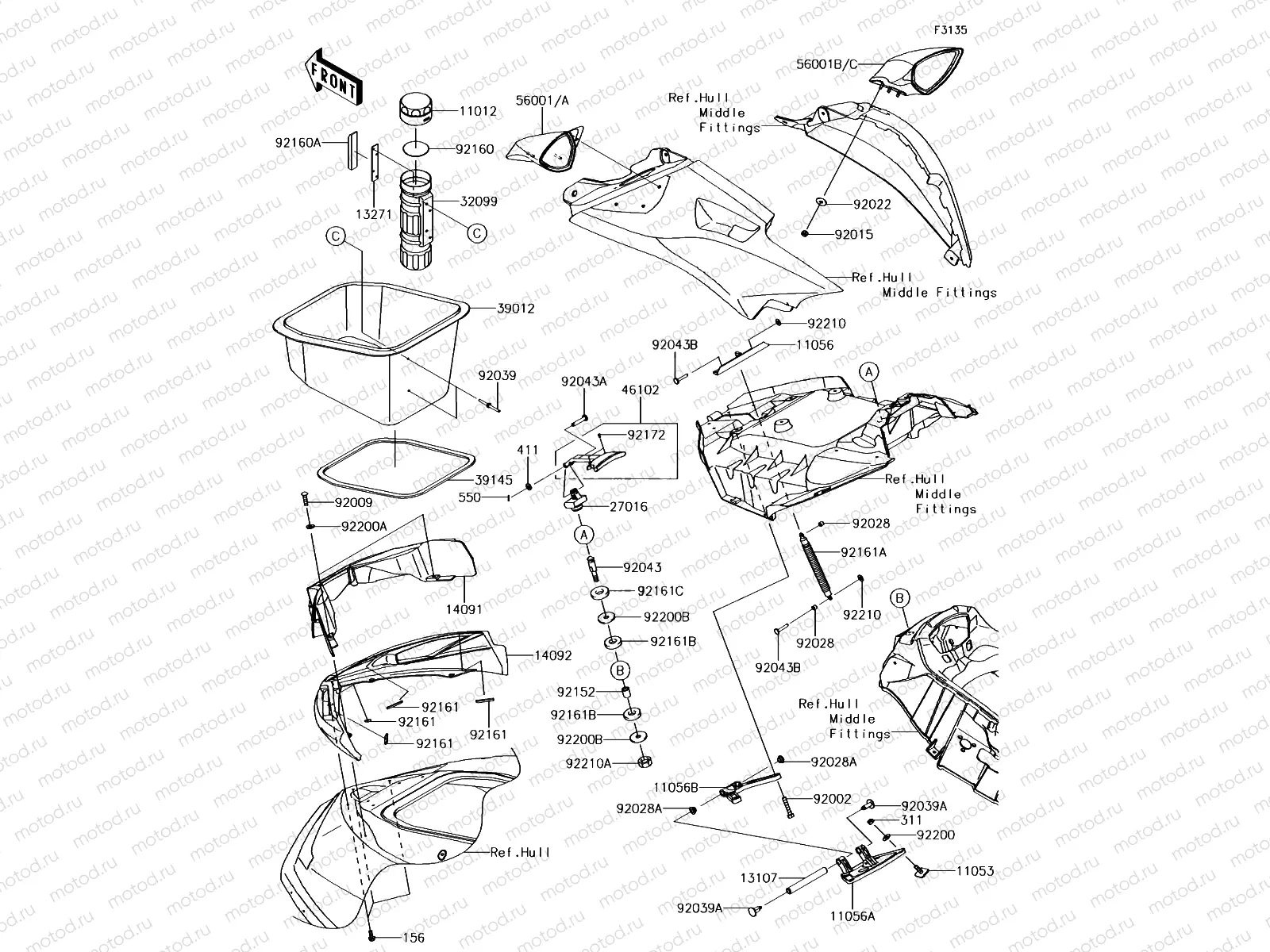 Hull Front Fittings