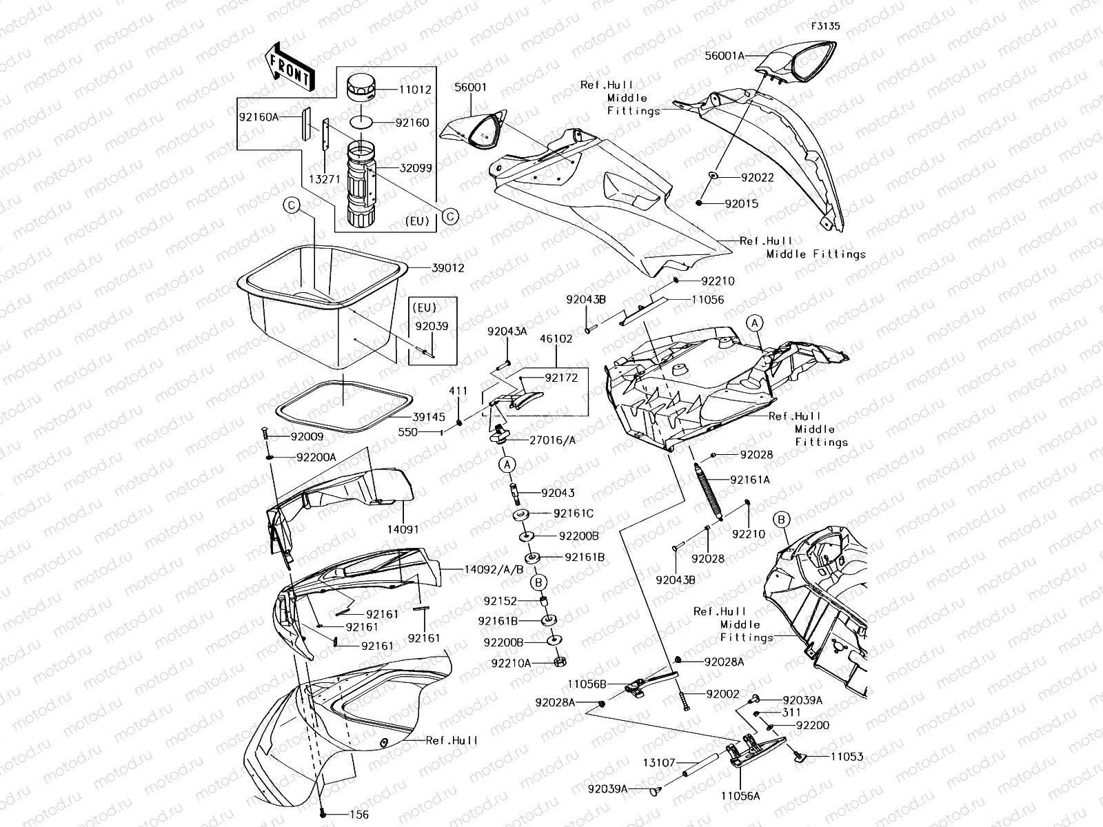 Hull Front Fittings