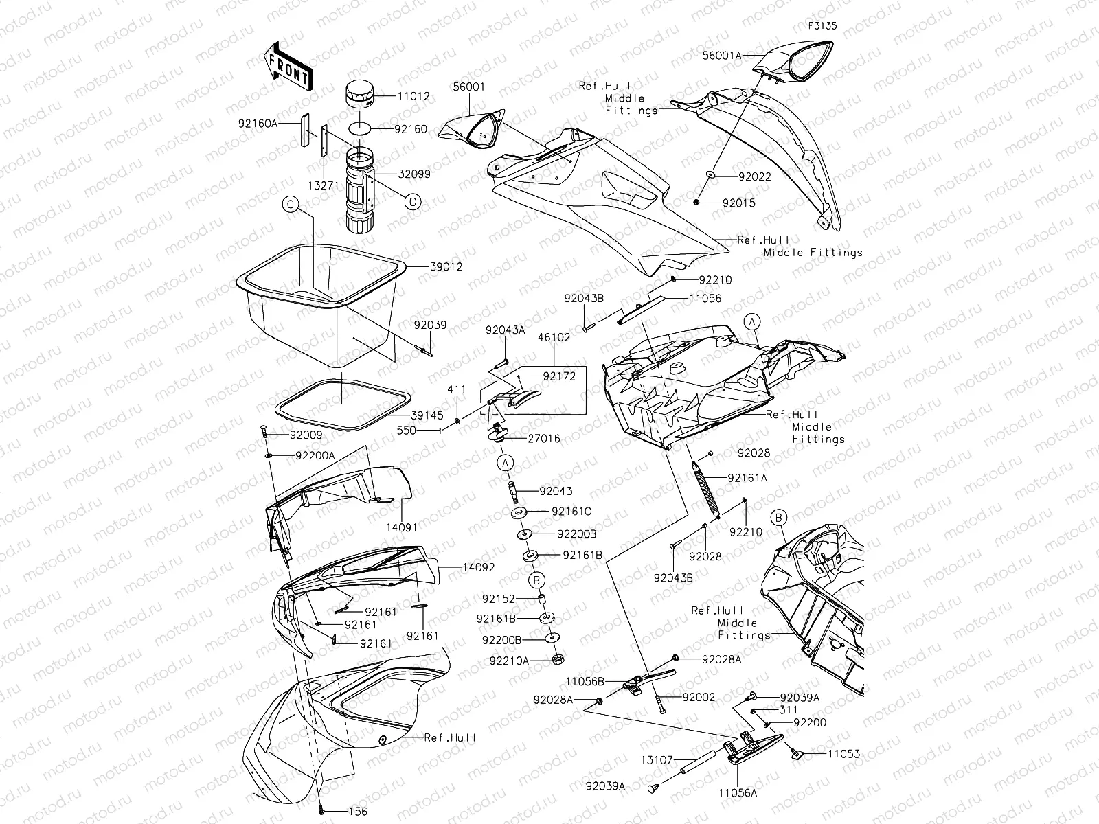 Hull Front Fittings