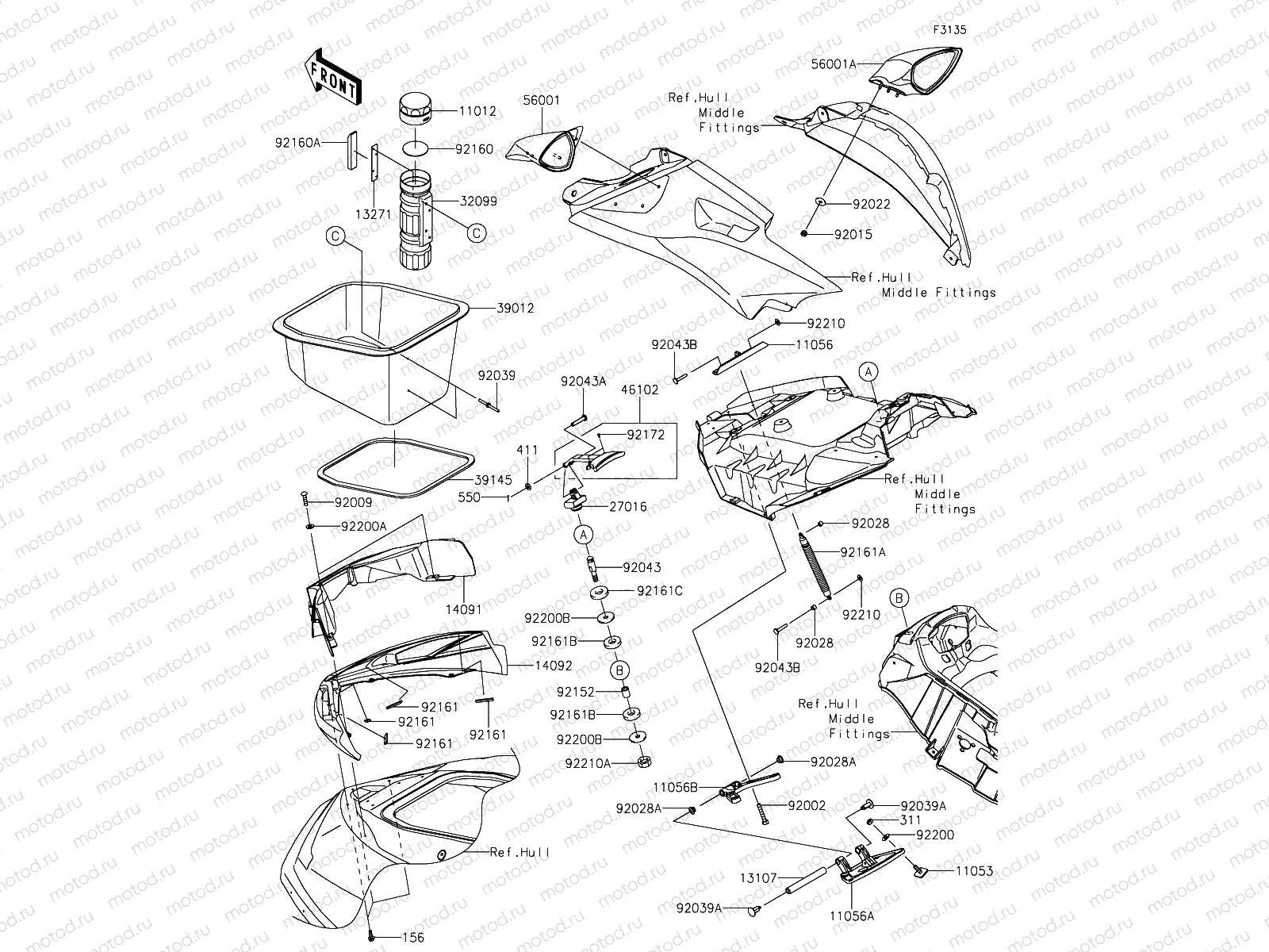 Hull Front Fittings