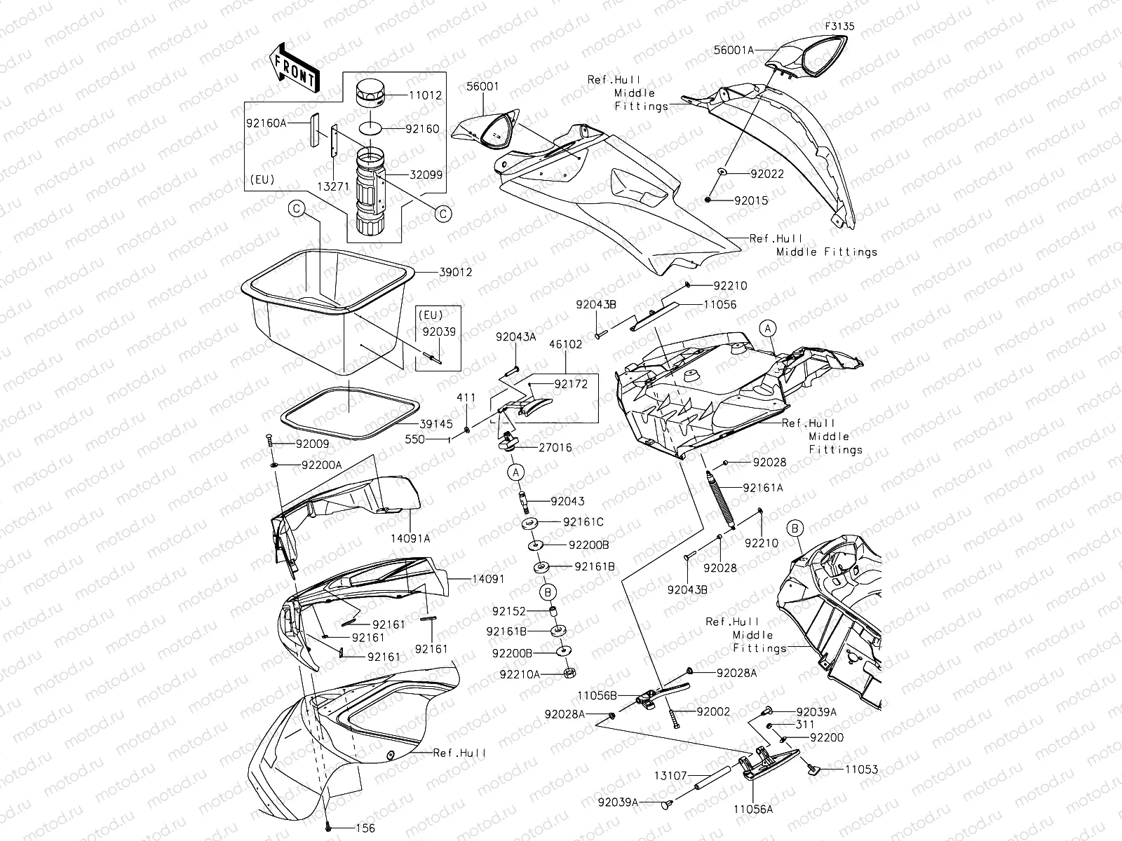 Hull Front Fittings