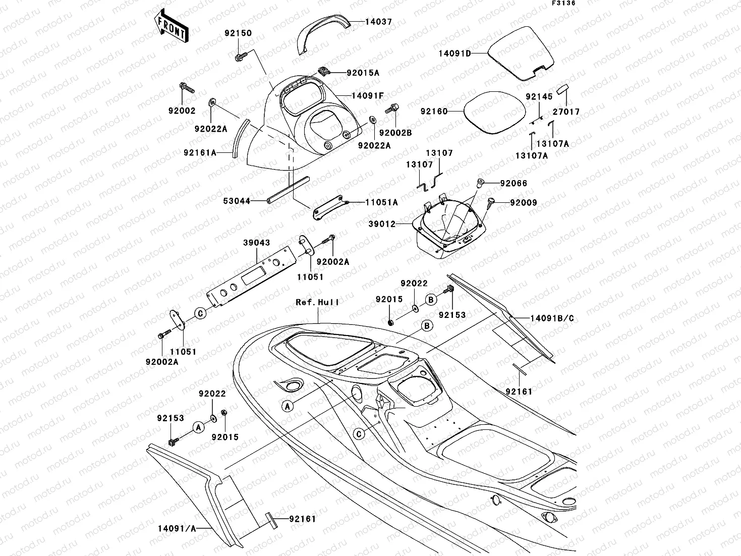 Hull Middle Fittings