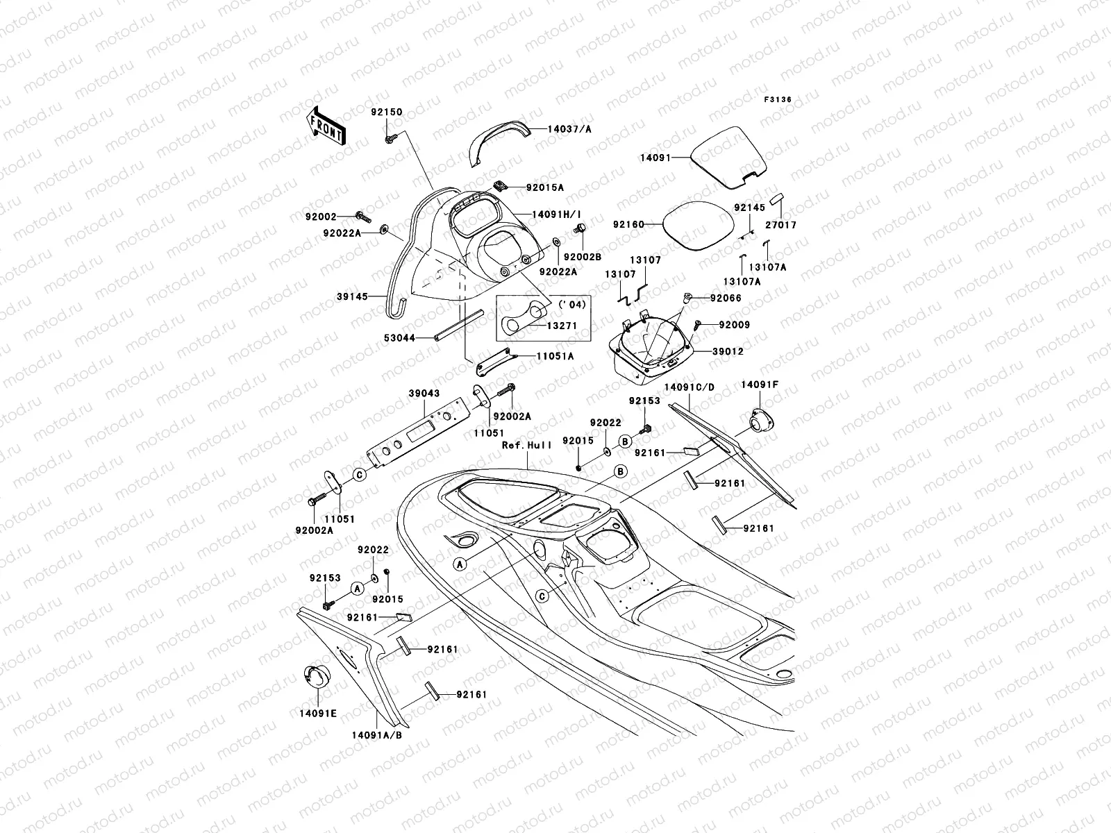 Hull Middle Fittings