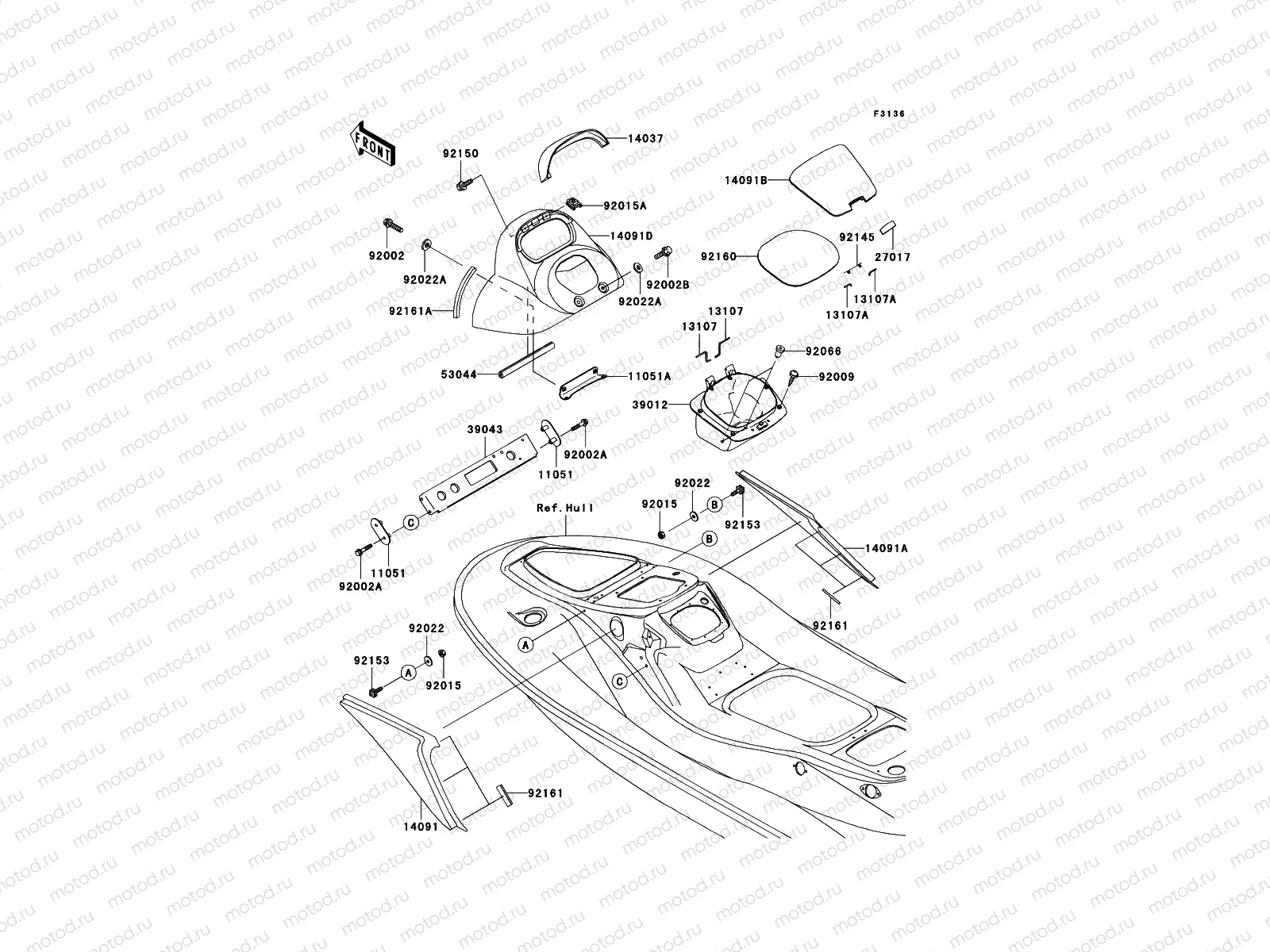 Hull Middle Fittings