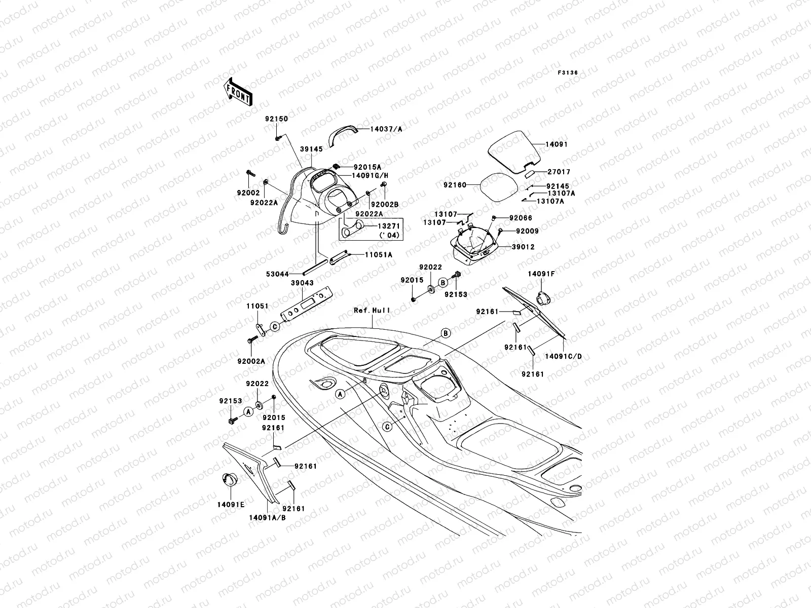 Hull Middle Fittings