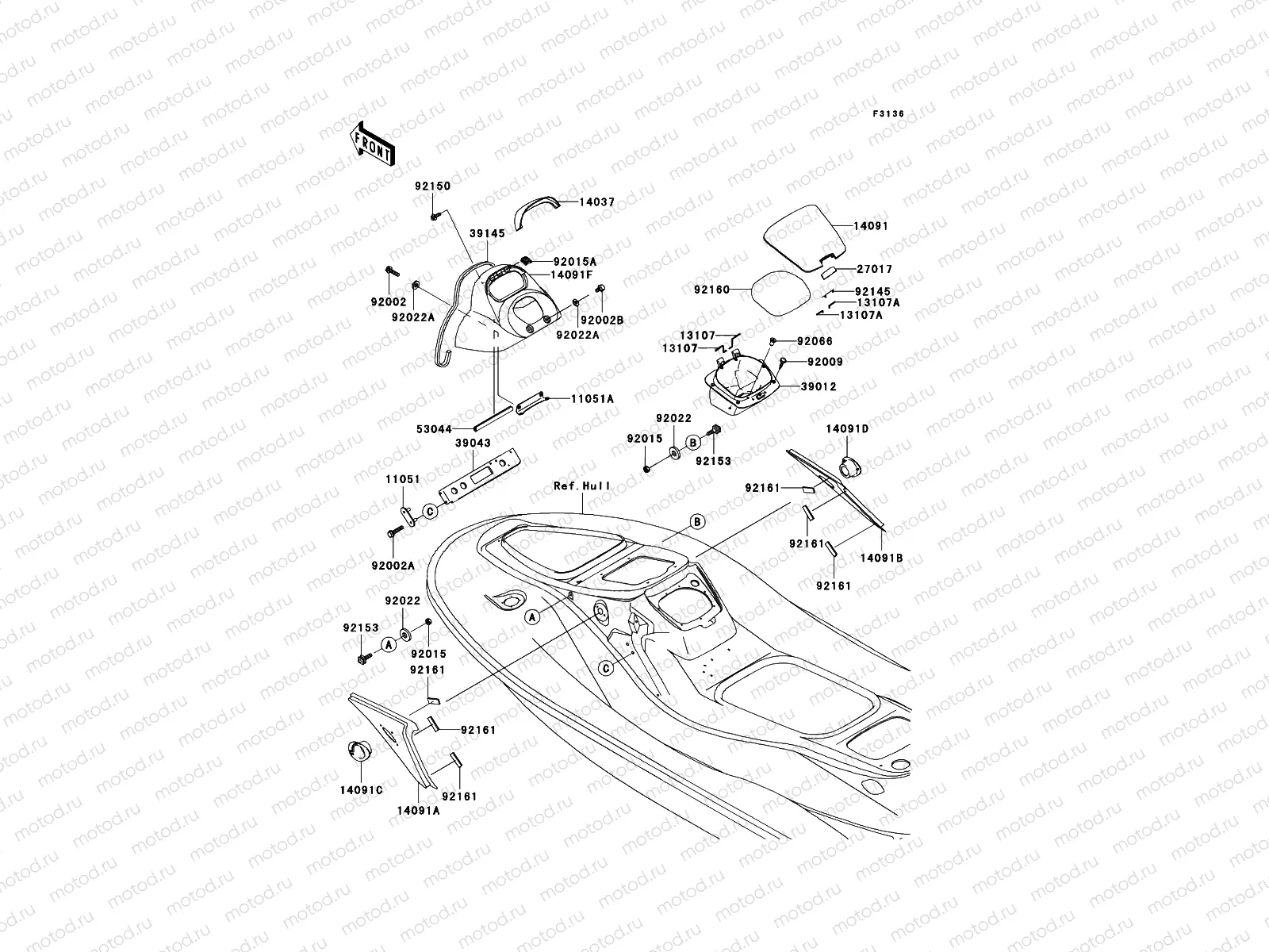 Hull Middle Fittings