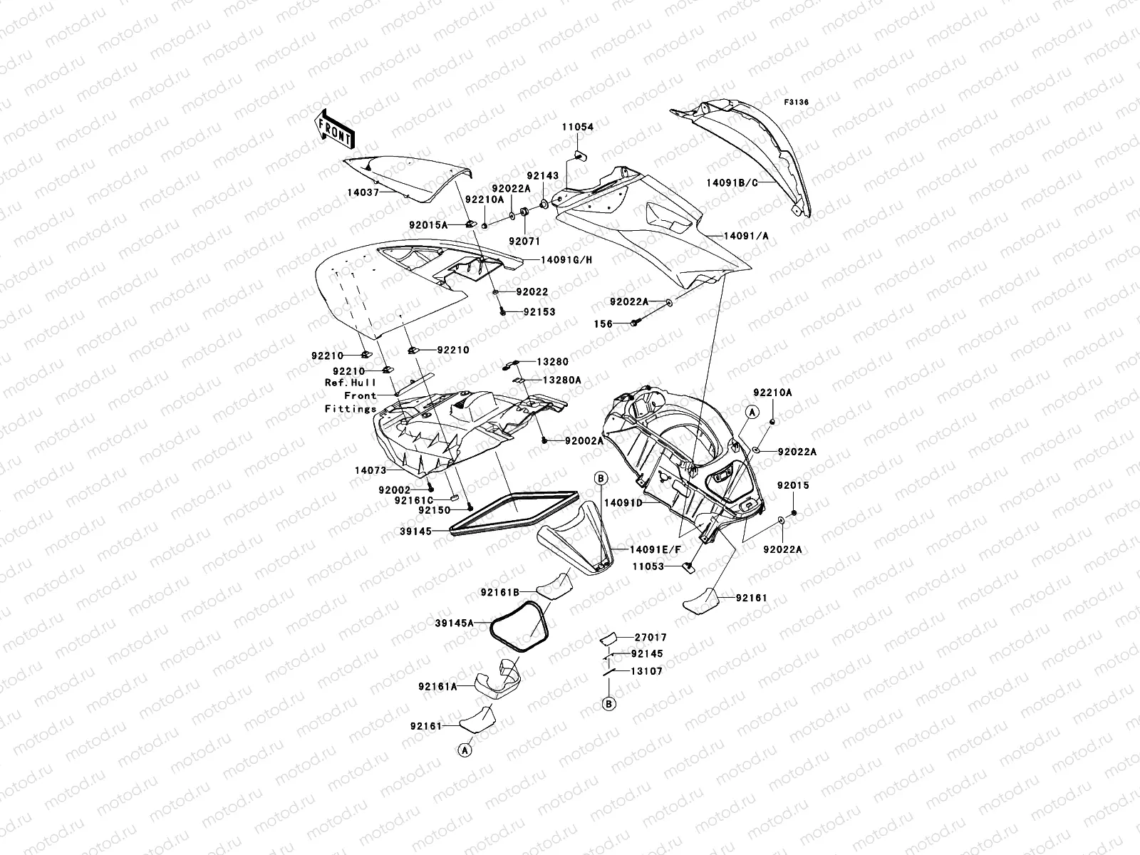 Hull Middle Fittings
