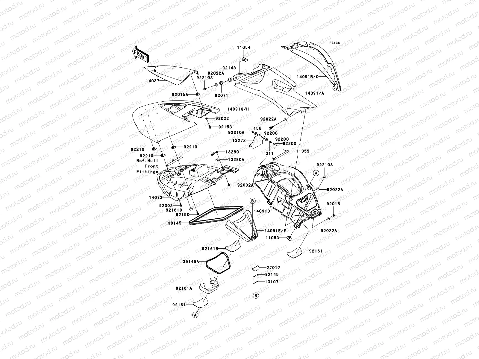 Hull Middle Fittings