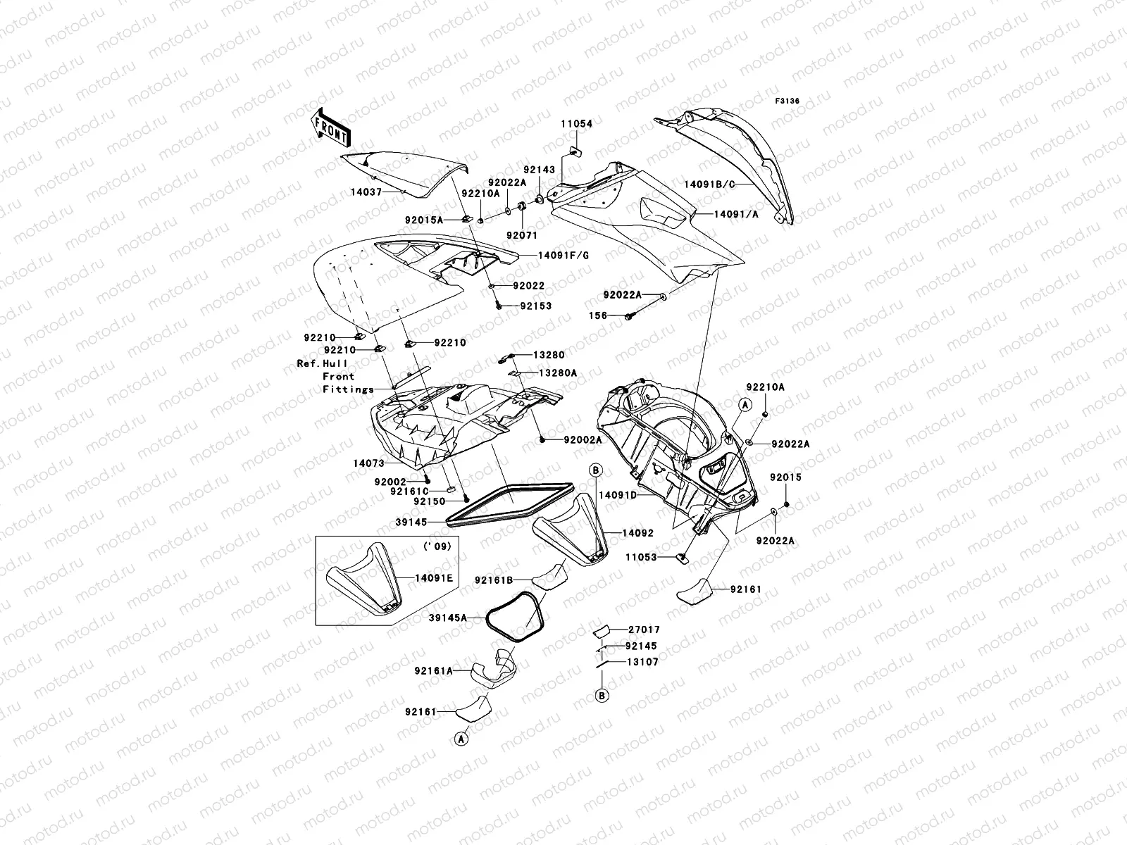 Hull Middle Fittings