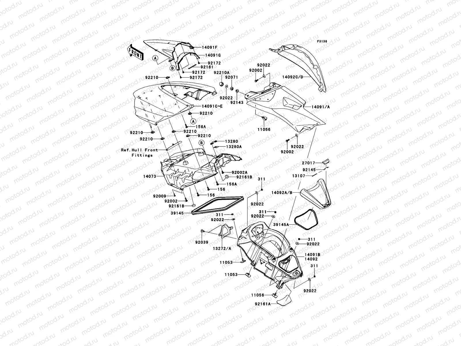 Hull Middle Fittings