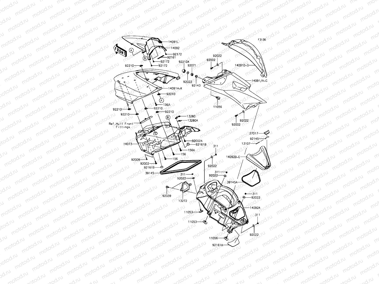 Hull Middle Fittings