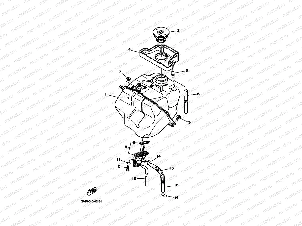 Huuel tank 1 (3 VR1, 2, 7, 8, 9)