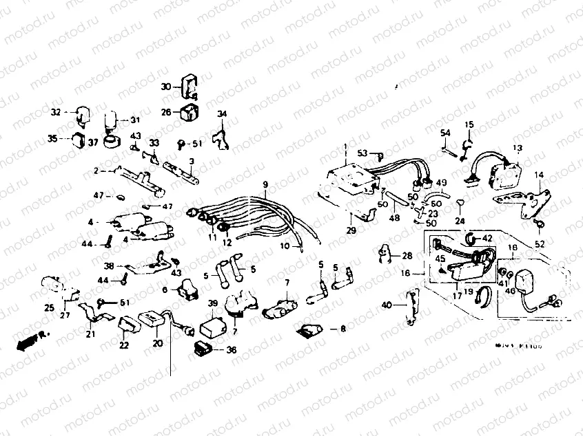 Ignition coil, - Rectifier,