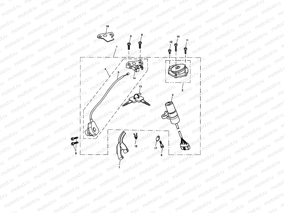 Ignition Switch & Lock Set 343680