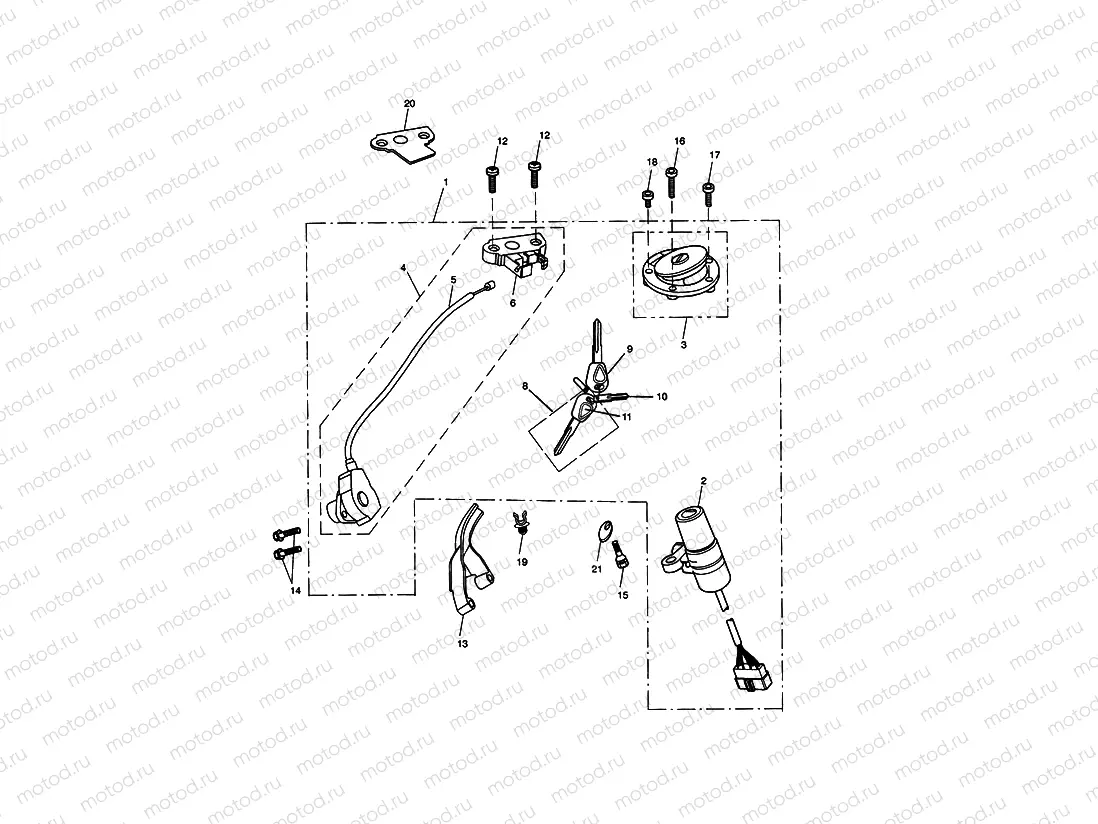 Ignition Switch & Lock Set 343681