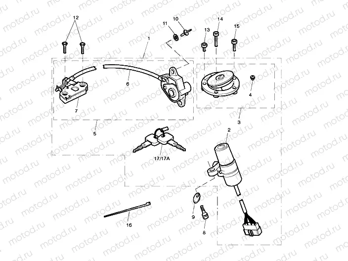 Ignition Switch, Lock Set 356389