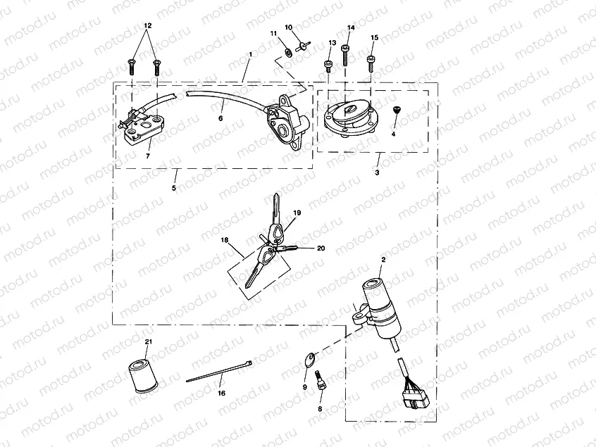 Ignition Switch, Lock Set 356390