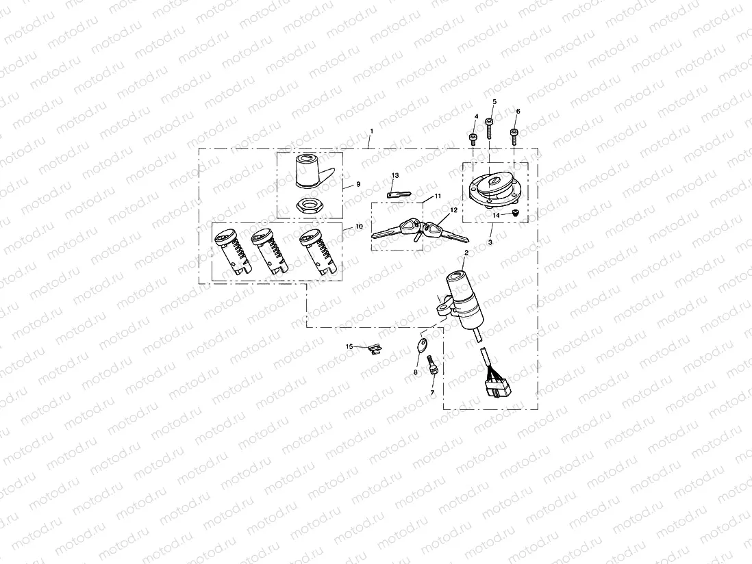 Ignition Switch & Lock Set > 440388