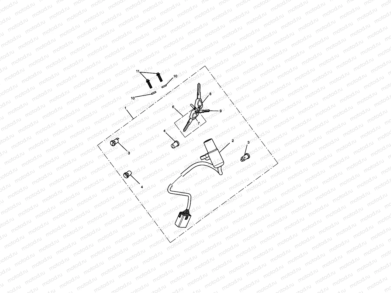 Ignition Switch, Lock Set 574820