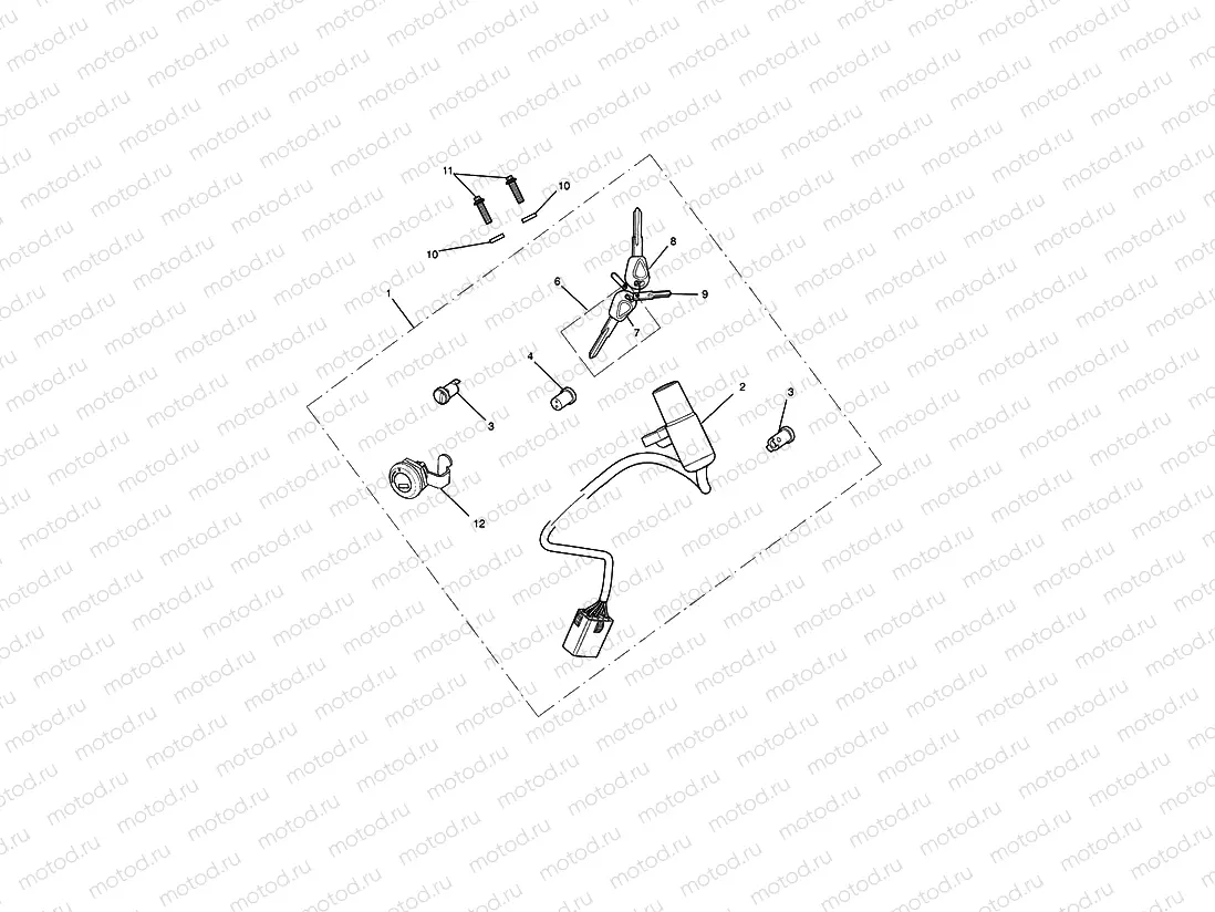 Ignition Switch, Lock Set 574821