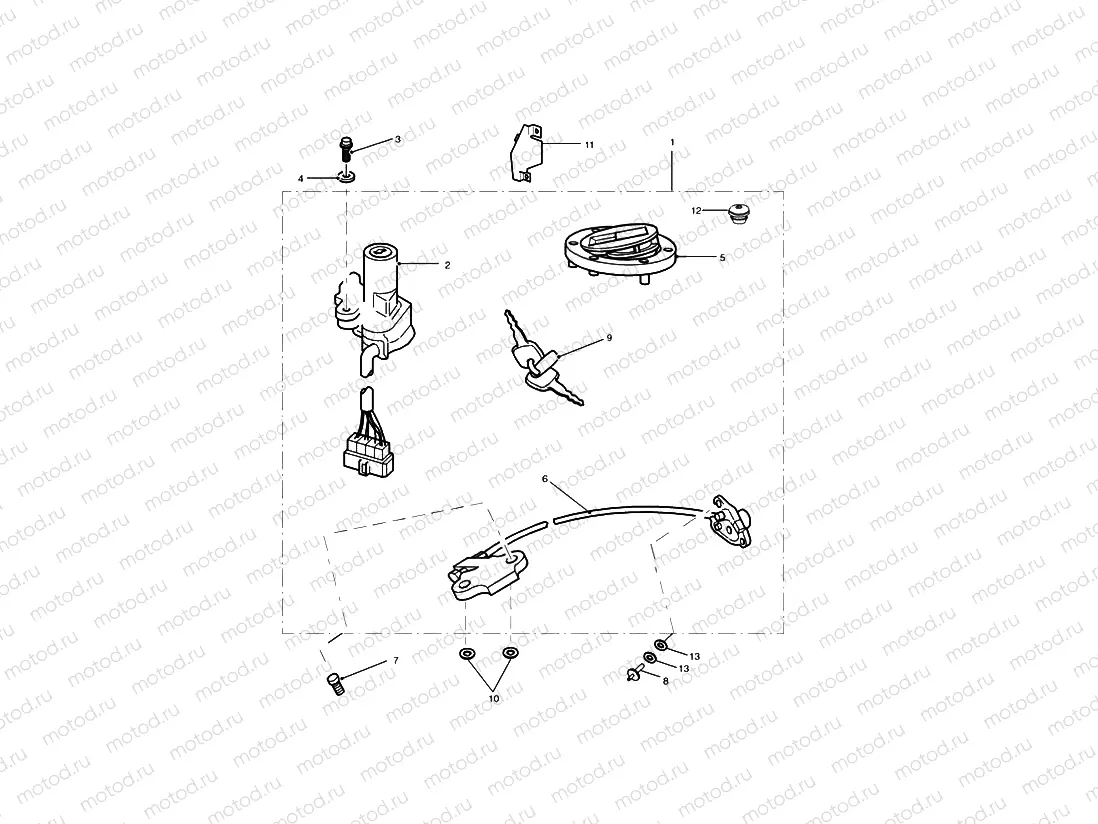 Ignition Switch & Lock Set