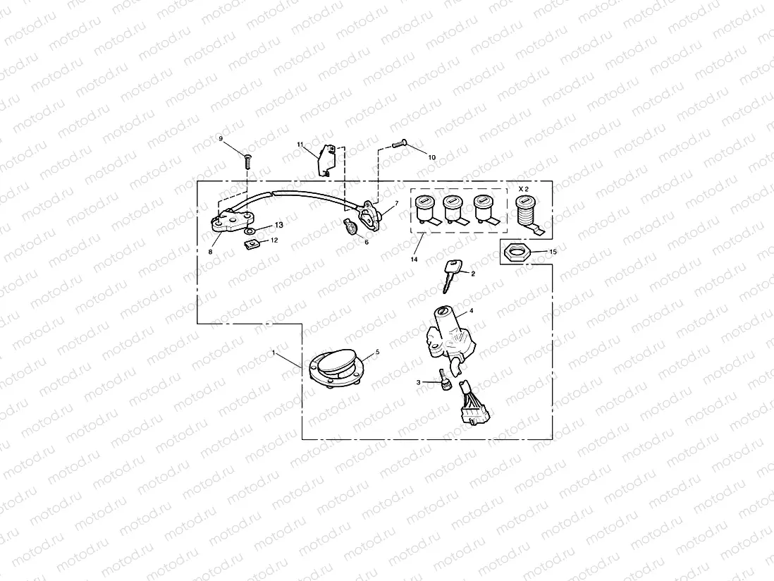 Ignition Switch & Lock Set