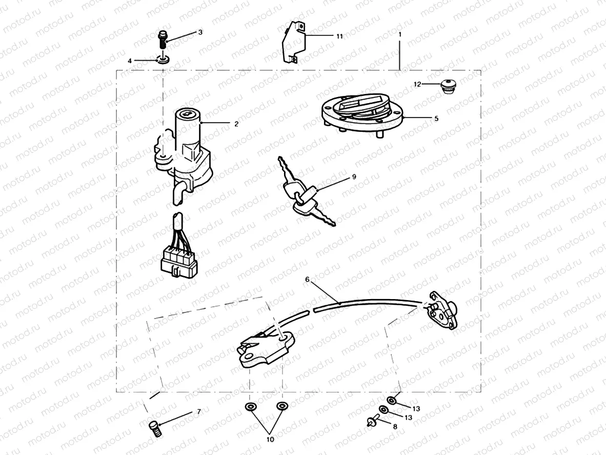 Ignition Switch & Lock Set