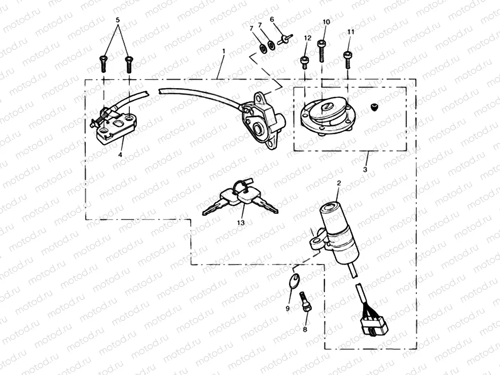 Ignition Switch & Lock Set