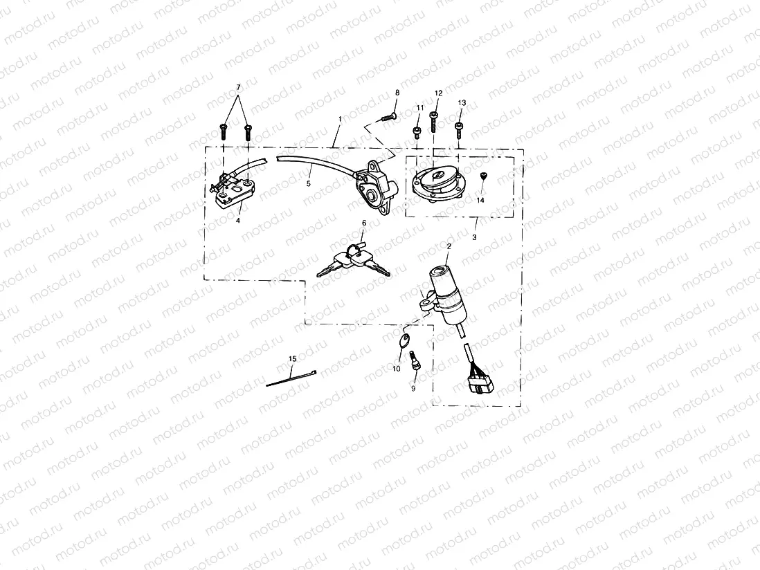 Ignition Switch & Lock Set